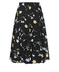 City Chic Plus Serene Petal Print Skirt