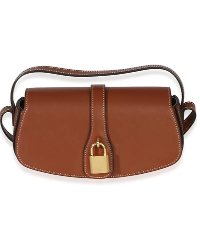 Pre-Owned Celine Brown Smooth Calfskin Tabou Clutch On Strap