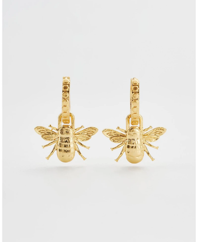 Fable England Honey Bee Huggie Earrings