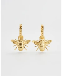 Fable England Honey Bee Huggie Earrings