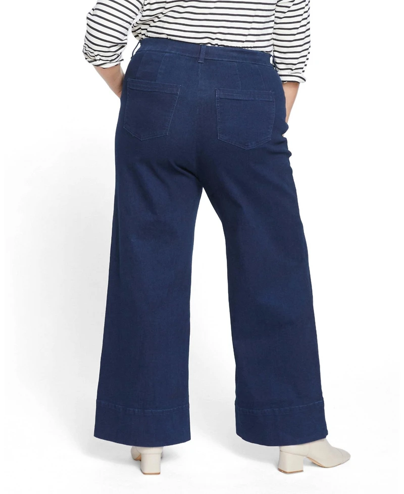 Universal Standard Plus Carrie High Rise Wide Leg Jeans