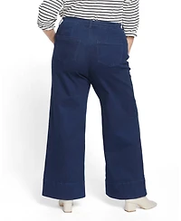 Universal Standard Plus Carrie High Rise Wide Leg Jeans