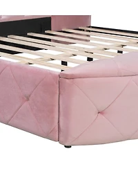 Streamdale Furniture Storage Bed with Wingback Headboard