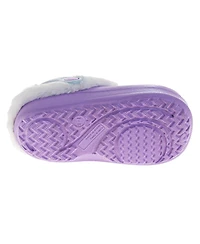 Disney Girls' Frozen Anna and Elsa Clogs Fuzzy, Fleece Lined, and Warm Garden Shoes