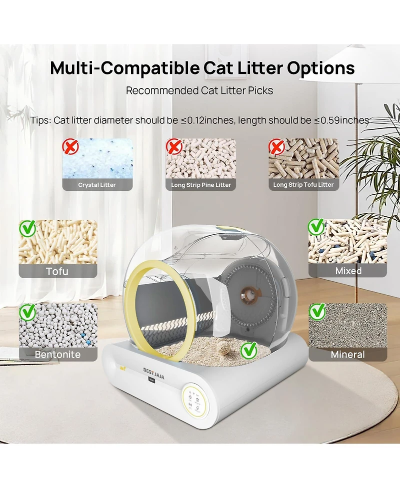 Zachvo Self Cleaning Cat Litter Box