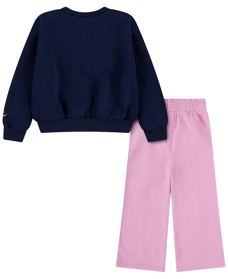 Nike Toddler Girls' 2T-4T Retro Remix Top and Pants, 2-Piece Set