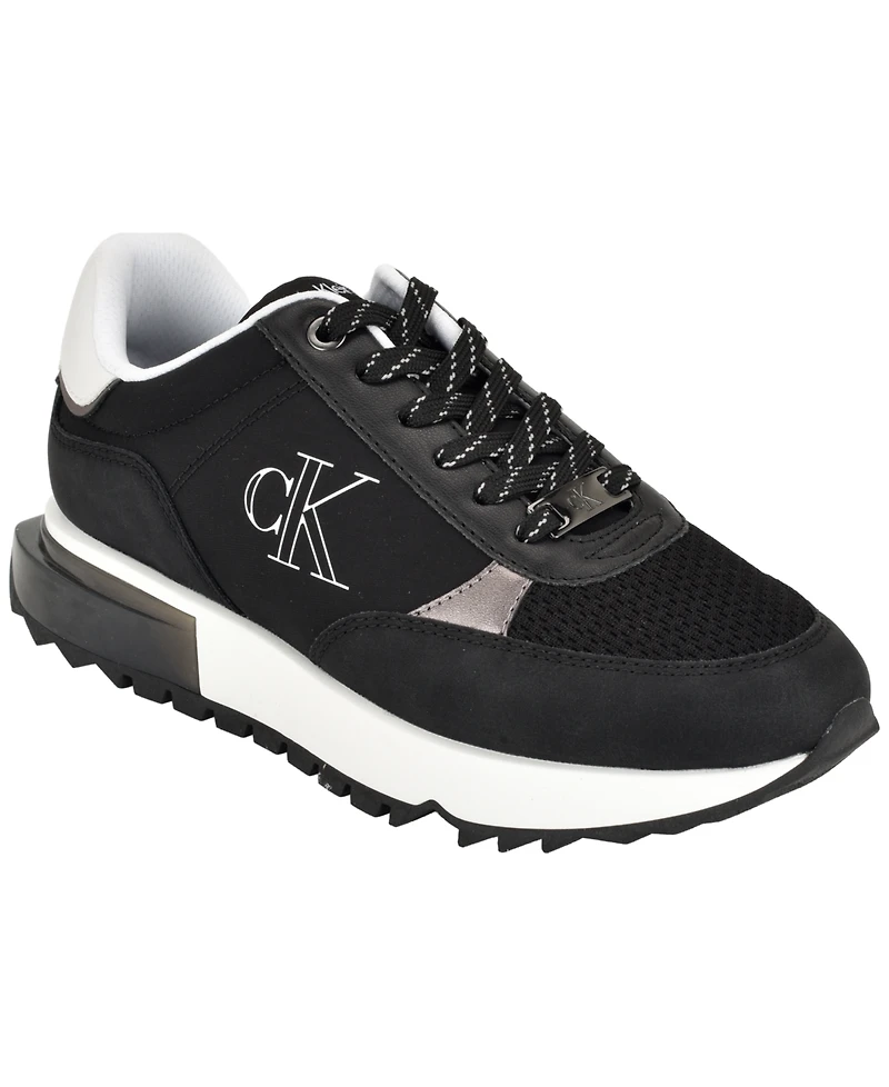 Calvin Klein Women's Melidee Logo Joggers Lace-Up Sneakers