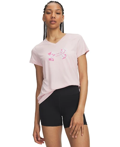 Under Armour Women's Tech Twist Floral Short-Sleeve Top