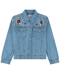 abercrombie Kids Girls' 7-16 Embroidered Denim Long-Sleeve Jacket