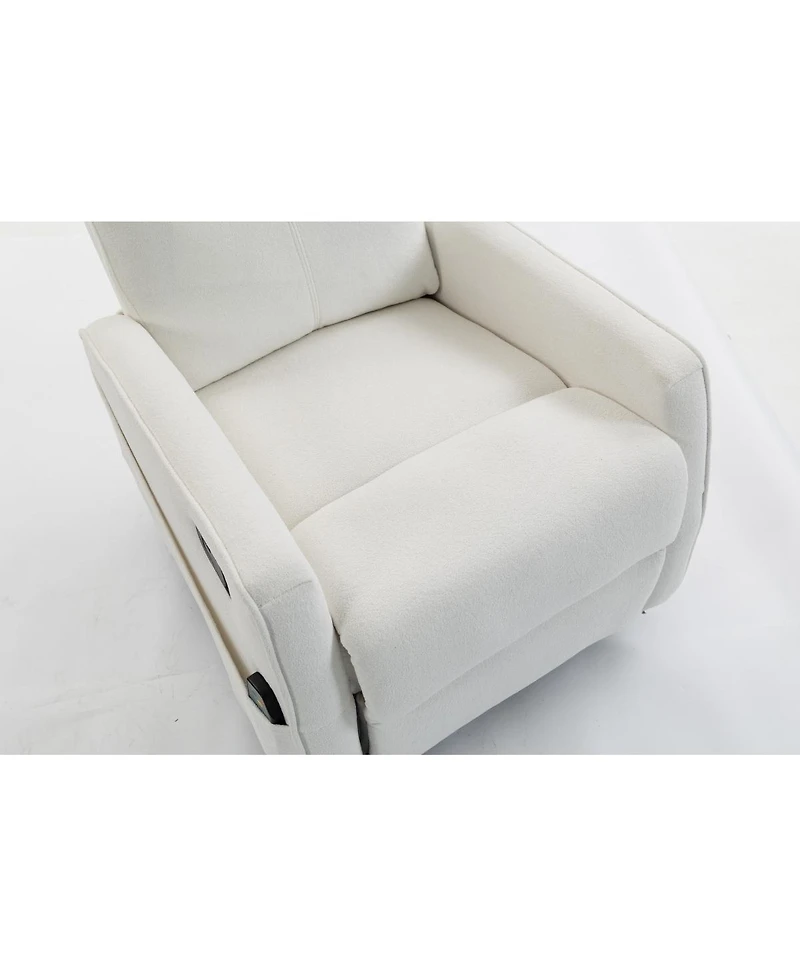 Streamdale Furniture Short plush manual button armchair sofa