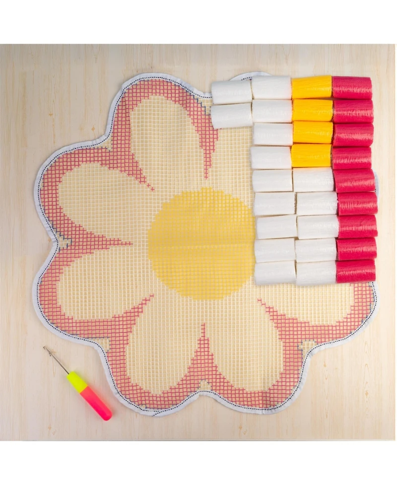 John Bead Daisy Flower Latch Hook Diy Kit for Beginners