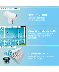 Intex 28206EH 10' x 30" Above Ground Steel Metal Frame Beachside Swimming Pool
