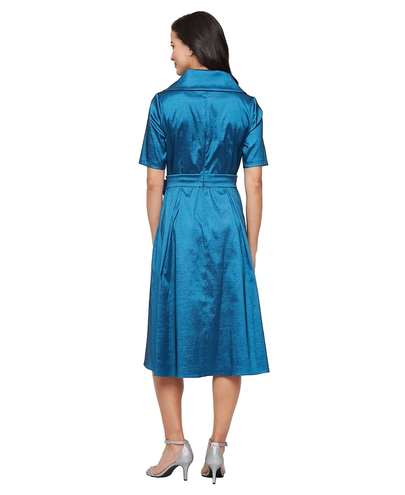 Alex Evenings Women's Portrait Collar Dress