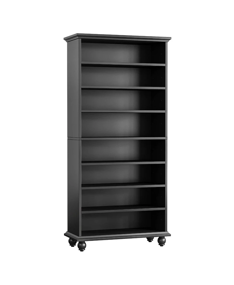 Slickblue Modern 9 Tier Wooden Bookcase with Built Led Lighting