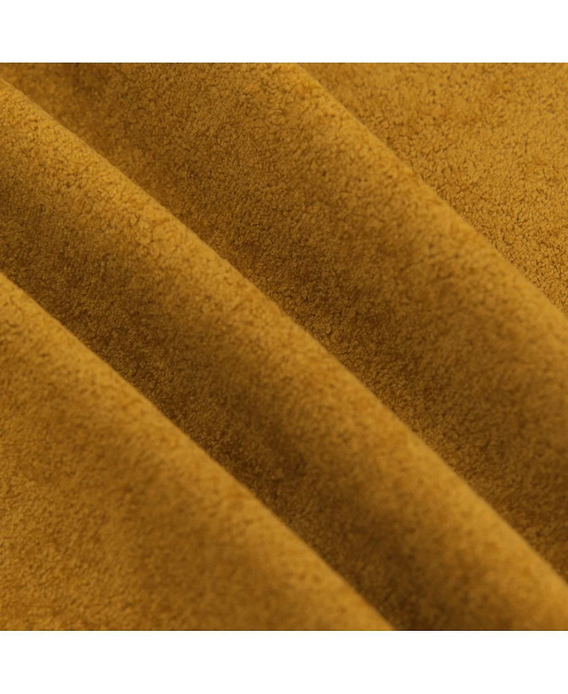 Streamdale Furniture Velvet Accent Chair with Birch Legs, Turmeric