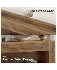 Slickblue Farmhouse Hallway Console Table with Sturdy Legs for Living Room