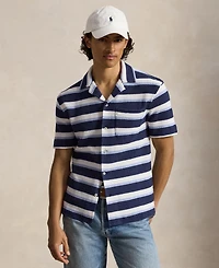 Polo Ralph Lauren Men's Striped Herringbone Camp Shirt