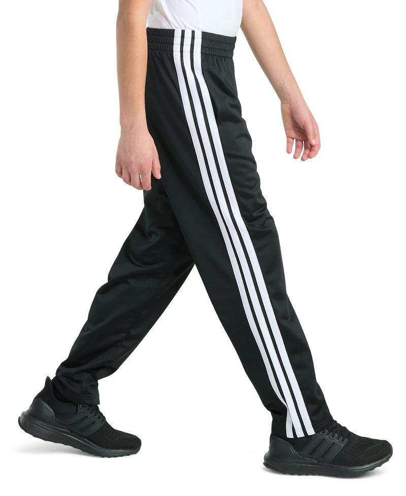 adidas Boys' 8-20 Elastic Waistband Essential 3-Stripe Straight Leg Pants