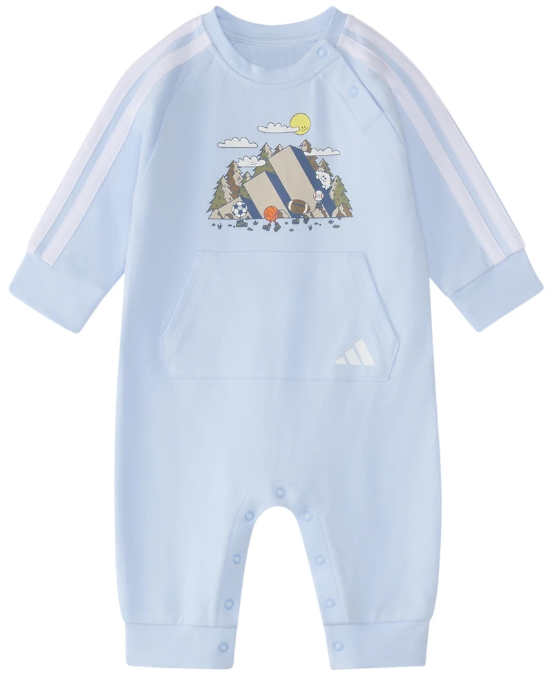 adidas Baby Boys' 3S Mountain Long-Sleeve Coverall