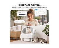 Cumrige Automatic Litter Box Self Cleaning Litter Box Equipped with App Control and Safety Protection Functions