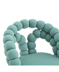 Streamdale Furniture Modern Velvet Adjustable Swivel Desk Chair with Base