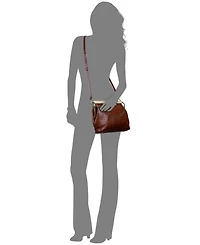Patricia Nash Vilaine Brazilian Supple Tooled Leather Small Frame Handbag