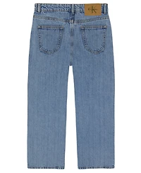Calvin Klein Girls' 7-16 Wide-Leg Denim Jeans