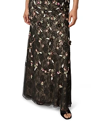 Adrianna Papell Women's Beaded V-Neck Ball Gown