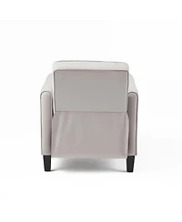 Streamdale Furniture Upholstered Push Back Recliner with Solid Beech Wood Legs