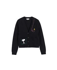 Chinti & Parker Women's Wool-Cashmere Snoopy Pocket Cardigan