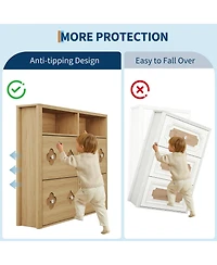 gaomon 4 Flip Freestanding Drawers Shoe Cabinet, Shoe Rack Cabinet for Entryway