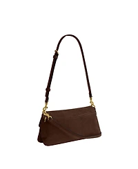 Coach Suede Jet Leather Small Shoulder Bag