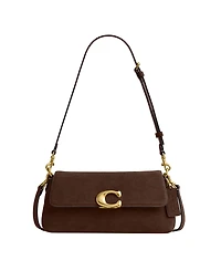 Coach Suede Jet Leather Small Shoulder Bag