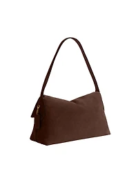 Coach Suede Chelsea Large Leather Shoulder Handbag