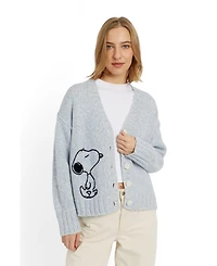 Chinti & Parker Women's and Merino Snoopy Marl Cardigan