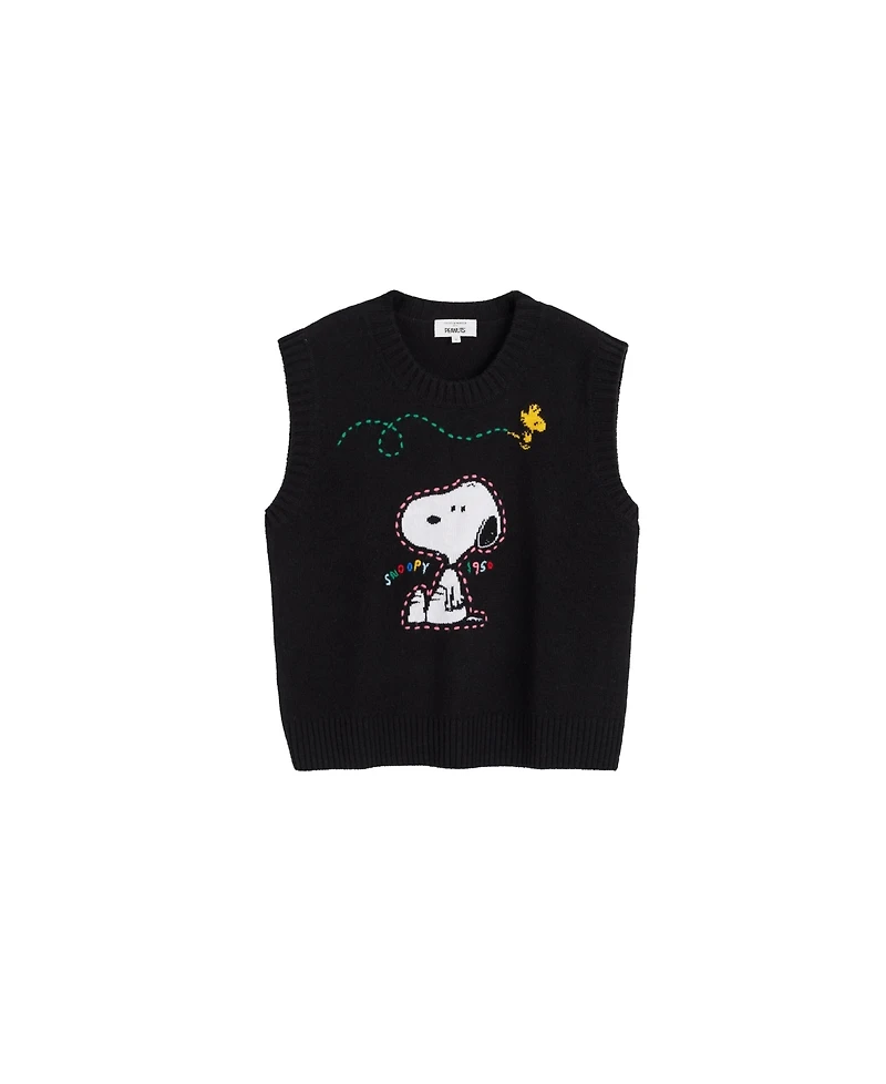 Chinti & Parker Women's and Wool-Cashmere Snoopy Tank