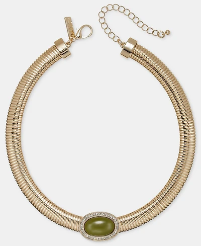 I.n.c. International Concepts Green Stone Omega Necklace, Macy's Exclusive