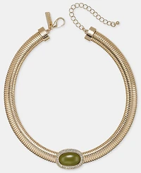 I.n.c. International Concepts Green Stone Omega Necklace, Macy's Exclusive