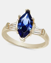Charter Club Blue Crystal Marquise Ring, Macy's Exclusive