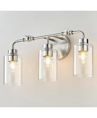 Tribesigns 3-Light Bathroom Light Fixtures, 21" Bathroom Vanity Light Over Mirror, Modern Wall Sconce Lamp for Bedroom Living Room Hallway