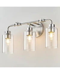 Tribesigns 3-Light Bathroom Light Fixtures, 21" Bathroom Vanity Light Over Mirror, Modern Wall Sconce Lamp for Bedroom Living Room Hallway
