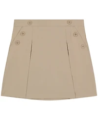 Nautica Big Girls Uniform Button Pockets Elastic Waist Scooter Skorts