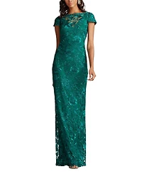 Tadashi Shoji Women's Oran Embroidered Tulle Gown