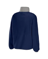 Wear by Erin Andrews Women's Navy Dallas Cowboys Polar Fleece Raglan Full-Snap Jacket