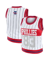 Wear by Erin Andrews Women's Wear White Philadelphia Phillies Sporty Tank Top