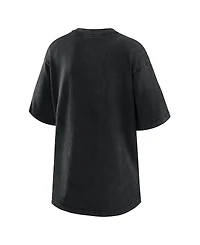 Wear by Erin Andrews Women's Black New York Yankees Oversized Boyfriend T-Shirt