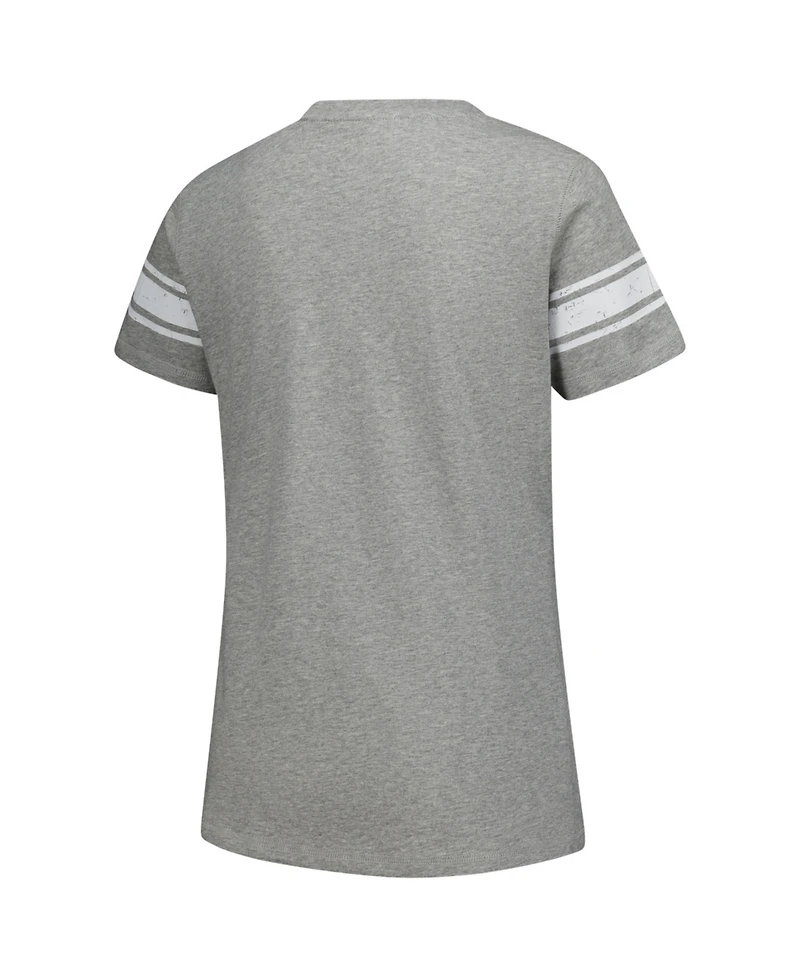 G-iii 4Her by Carl Banks Women's Heather Gray Nascar Daytona 500 First Pick V-Neck T-Shirt
