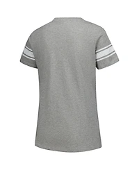 G-iii 4Her by Carl Banks Women's Heather Gray Nascar Daytona 500 First Pick V-Neck T-Shirt