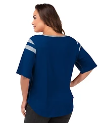 G-iii 4Her by Carl Banks Women's Royal Indianapolis Colts Plus Linebacker T-Shirt