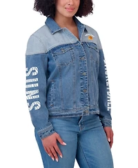Wear by Erin Andrews Women's Blue Phoenix Suns Full-Button Denim Jacket